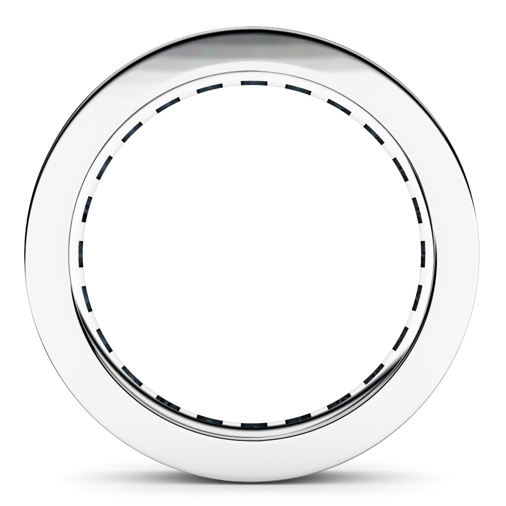 レール留め・プリンセスカットのフルエタニティリング・ダイヤモンド・直径2.5mm×2.5mm