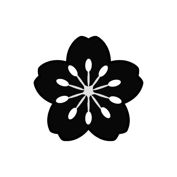 桜の花びらの彫り