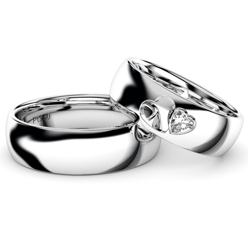 2019新作デザイン結婚指輪・loveHeart・プラチナ950
