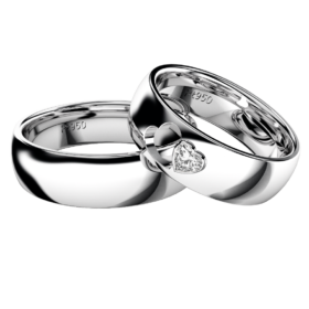 2019新作デザイン結婚指輪・loveHeart・ダイヤモンド・プラチナ950