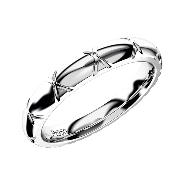 メンズ 男性用 結婚指輪 マリッジリング トルテュ ド メール Pt950