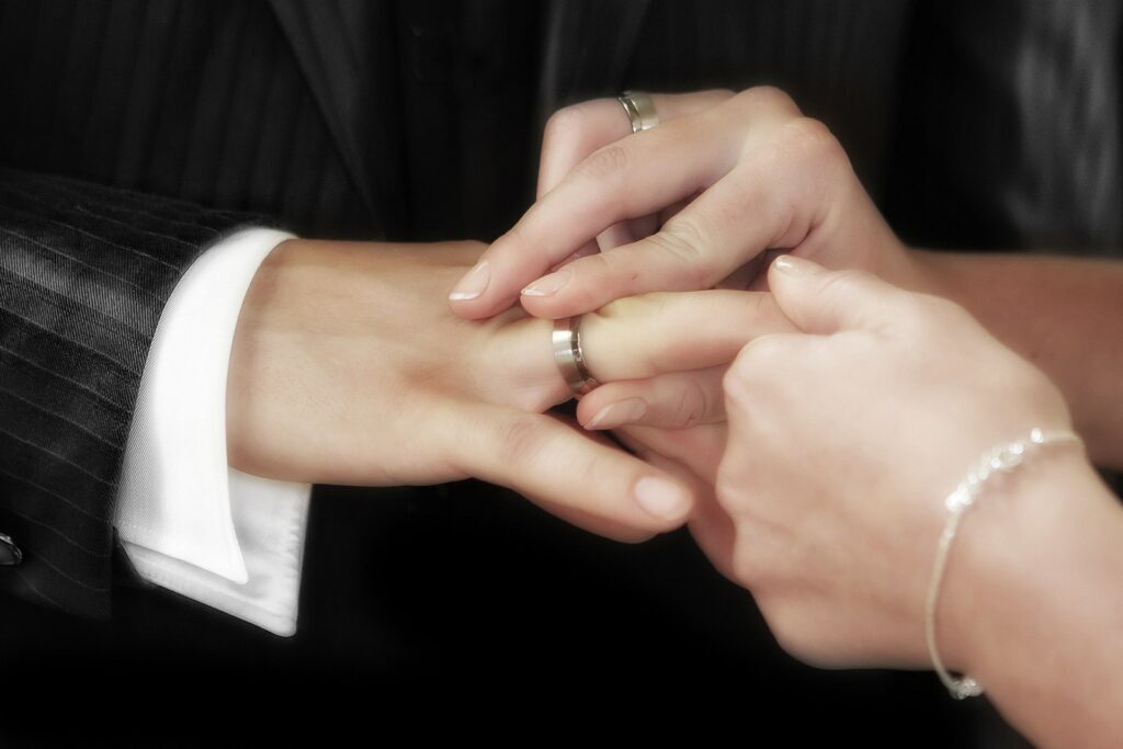 結婚指輪の交換